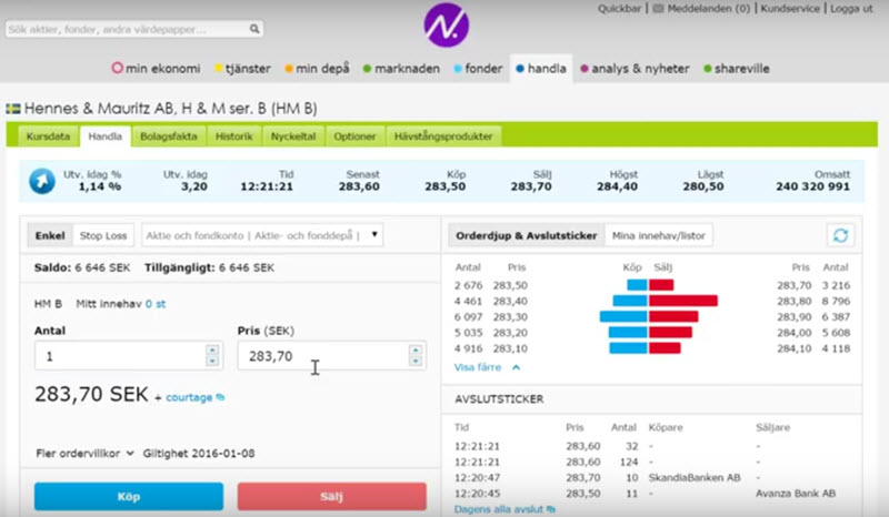 Hur man köper aktier hos nordnet