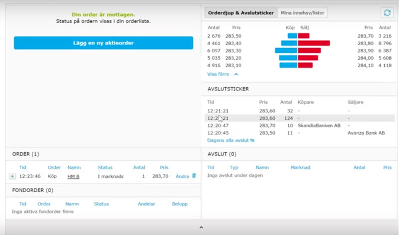 Hurköper man aktier hos nordnet